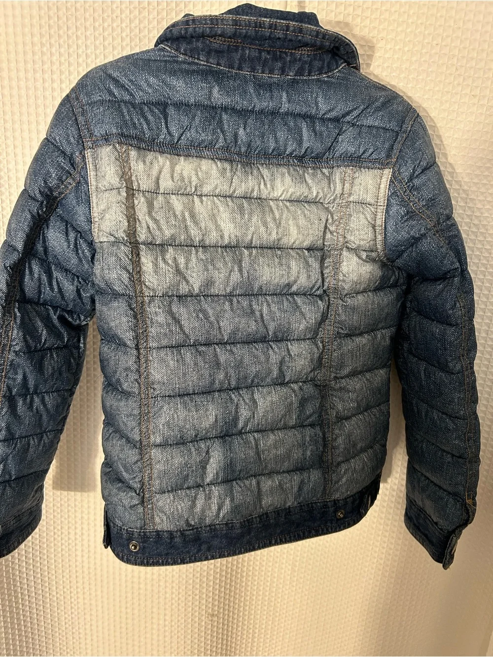 Guess Denim-Style Puffer Jacket for Kids 7 - Blue